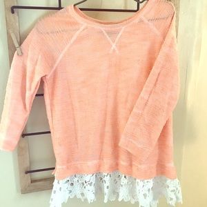Anthropologie ‘Sunday in Brooklyn’ light coral top